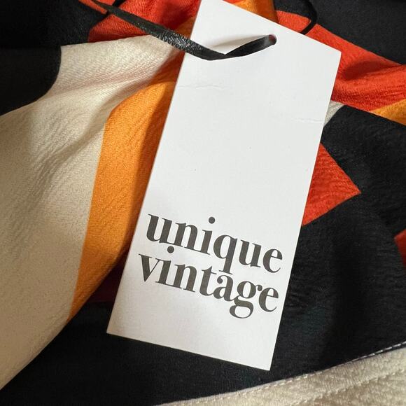 Unique Vintage Mini Polo Dress Small Candy Corn Halloween Retro Stripe Party New - Picture 10 of 10